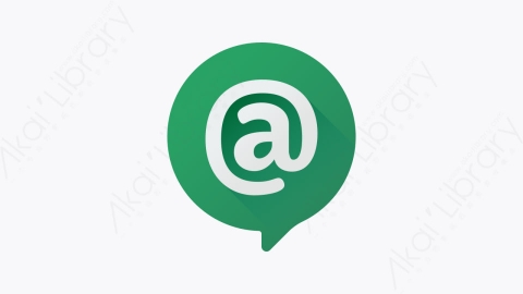 图片素材-014-@符号google_hangouts扁平卡通Google Suite元素图标