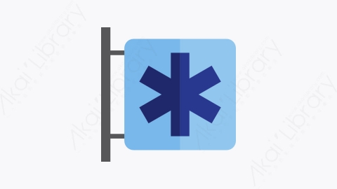 图片素材-014-医院-标志hospitalsign扁平卡通卫生保健元素图标