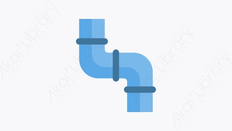 图片素材-014-管道水管-1pipe扁平卡通水管工工具元素图标