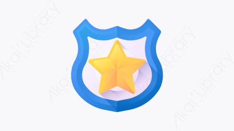 图片素材-014-警察局police_station扁平卡通位置元素图标
