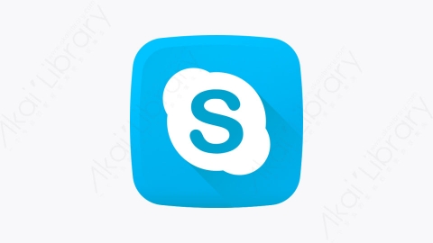 图片素材-014-skype扁平卡通社交媒体徽标元素图标