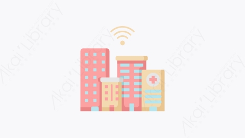 图片素材-014-智慧城市smart_city扁平卡通物联网图标