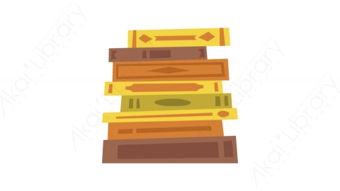 图片素材-014堆叠的书_stack书店教育道具元素图标