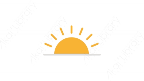 图片素材-014日出_sunrise天气道具元素图标