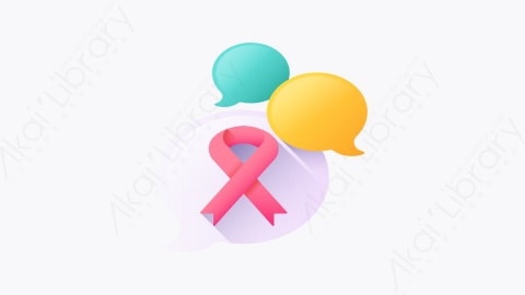 图片素材-014-通话talk扁平卡通世界癌症宣传日元素图标