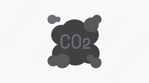 图片素材-015-二氧化碳co扁平卡通回收站元素图标