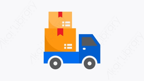 图片素材-015-交货delivery扁平卡通电子商务元素图标