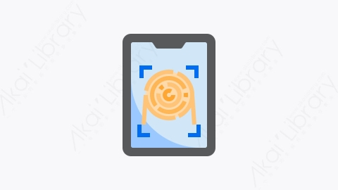 图片素材-015-指纹fingerprint扁平卡通网络安全元素图标