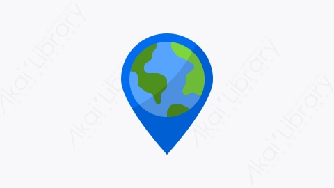 图片素材-015-地球仪globe扁平卡通导航和地图元素图标