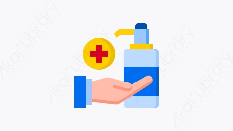 图片素材-015-洗手液handwash扁平卡通手洗洗手元素图标