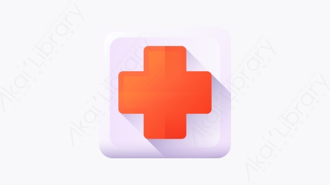 图片素材-015-医院hospitals扁平卡通位置元素图标