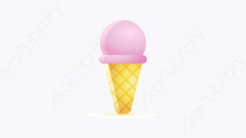 图片素材-015-冰淇淋蛋筒ice_cream_cone卡通夏季元素图标