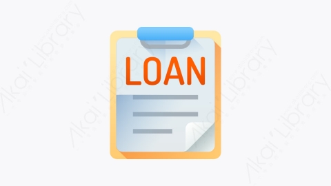图片素材-015-贷款loan扁平卡通房地产元素图标
