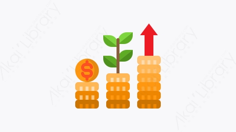 图片素材-015-货币增长money_growth扁平卡通金融商务投资元素图标