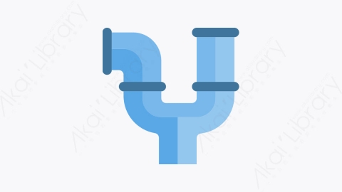 图片素材-015-管道水管-2pipe扁平卡通水管工工具元素图标