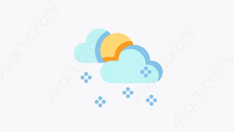 图片素材-015-雪云snow_cloud扁平卡通冬季元素图标