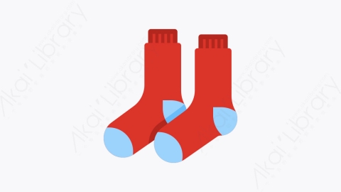 图片素材-015-袜子socks扁平卡通冬季元素图标