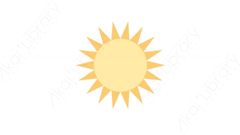 图片素材-015太阳_sun夏季沙滩道具元素图标