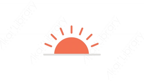 图片素材-015日落_sunset天气道具元素图标