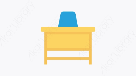 图片素材-0150-桌子-1table卡通扁平学校与教育元素图标