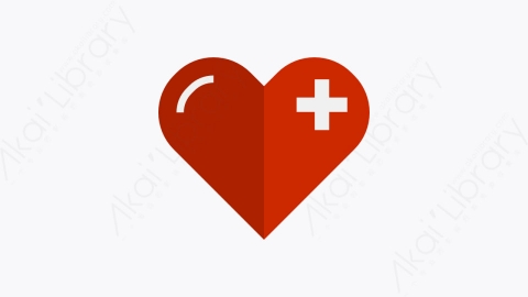 图片素材-016-心脏heart扁平卡通卫生保健元素图标