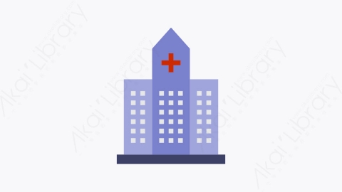 图片素材-016-医院hospital扁平卡通卫生保健元素图标