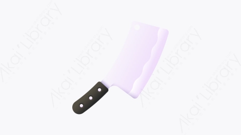 图片素材-016-菜刀knife扁平卡通感恩节元素图标