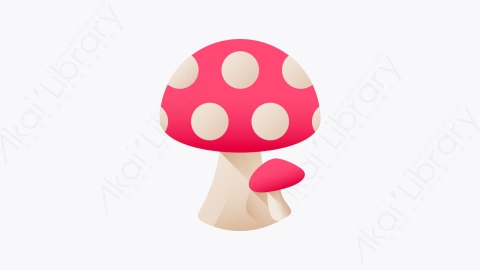图片素材-016-蘑菇mushroom扁平卡通春季元素图标