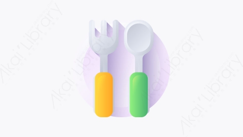 图片素材-016-餐厅restaurant扁平卡通位置元素图标