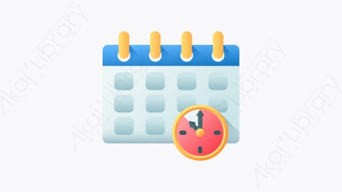 图片素材-016-时间表schedule扁平卡通工作主页元素图标