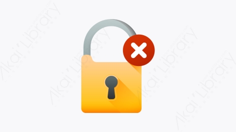 图片素材-016-解锁unlocked扁平卡通UI元素图标