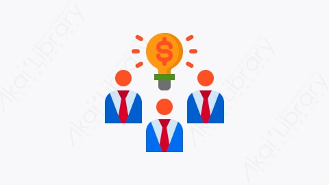 图片素材-017-商人businessman扁平卡通金融商务投资元素图标