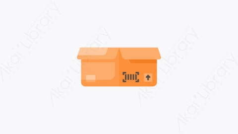 图片素材-017-纸箱cardboard_box扁平卡通网络星期一元素图标