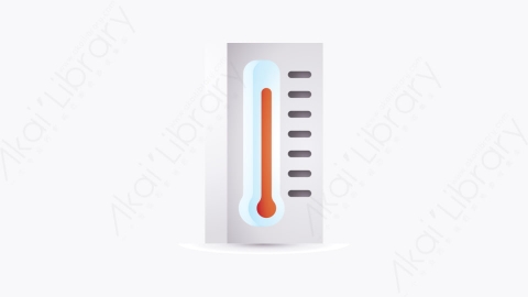 图片素材-017-温度计thermometer卡通夏季元素图标