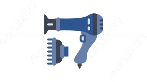 图片素材-018吹风机_hairdryer电器道具元素图标