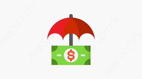 图片素材-018-保险insurance扁平卡通金融商务投资元素图标
