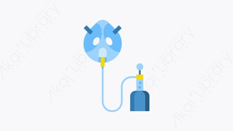 图片素材-018-氧气面罩oxygen_mask扁平卡通医院元素图标