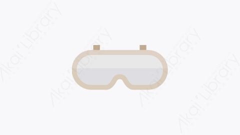 图片素材-018-安全眼镜safetyglasses扁平卡通木匠元素图标