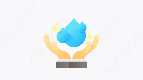 图片素材-018-水water扁平卡通生态元素图标