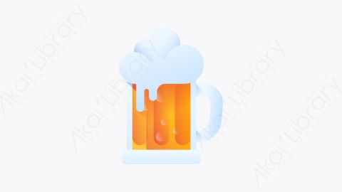 图片素材-019-啤酒beer扁平卡通冬季元素图标