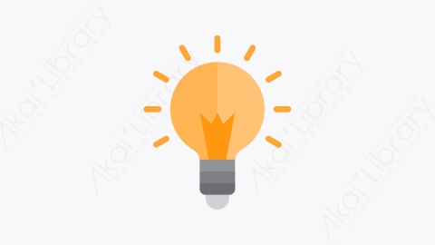 图片素材-019-灯泡lighting扁平卡通灯光元素图标