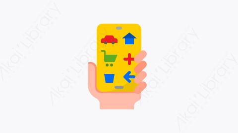 图片素材-019-智能手机smartphone扁平卡通物联网元素图标