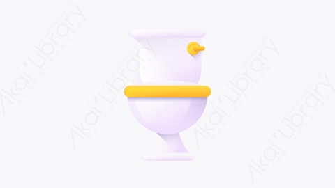 图片素材-019-卫生间toilet扁平卡通家具元素图标