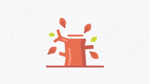 图片素材-019-树tree扁平卡通秋天的元素图标