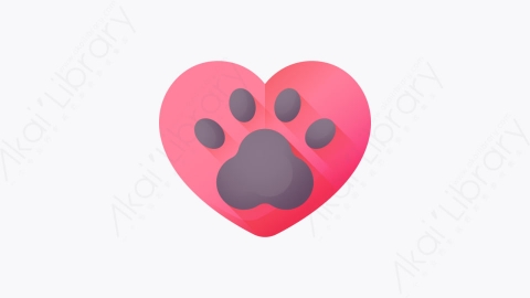图片素材-020-爱心love扁平卡通Instagram宠物元素图标