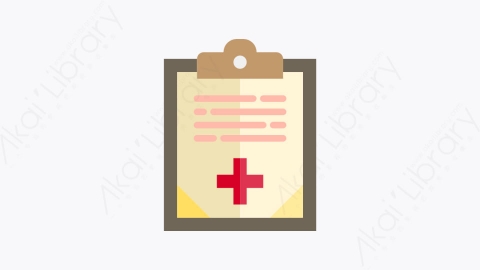 图片素材-020-病史medicalhistory扁平卡通卫生保健元素图标