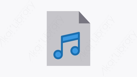 图片素材-020-音乐文件musicfile扁平卡通多媒体元素图标