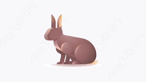 图片素材-020-兔子rabbit卡通动物元素图标