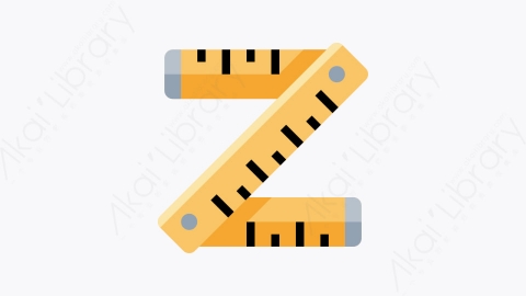 图片素材-020-直尺-1ruler个扁平卡通工具元素图标