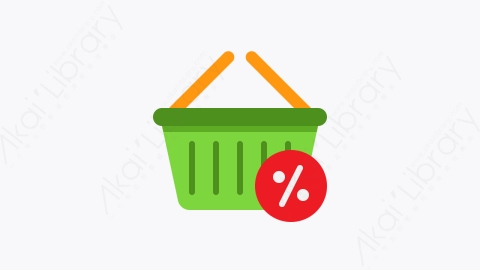 图片素材-020-购物篮shopping_basket扁平卡通网络星期一元素图标